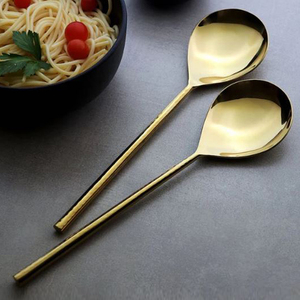 Accessoire de table en métal de qualité supérieure pour la décoration des tables d'hôtel et de restaurant, design naturel, poignée vintage, cuillère de service - Product Image 4