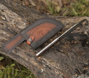 มีดครัวดาบเหล็กดามัสกัสแบบสั่งทำพิเศษ ยี่ห้อใหม่ยอดนิยม ขนาดใบมีด 7 นิ้ว ด้ามไมคาร์ต้า ใช้งานได้ทั้งสองมือ ผิวลายหยดน้ำ - Product Image 5