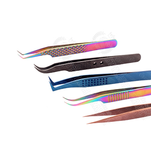 Pince à épiler pour extensions de cils en acier inoxydable avec design de préhension parfaite, série Expert, outils de beauté de qualité supérieure - Product Image 4
