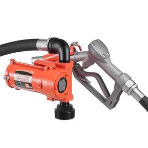 12V DC Cast Iron <b>Fuel</b> <b>Transfer</b> <b>Pump</b> Kit 15 GPM Diesel Gasoline Manual Nozzle Overheat Protection Explosion-Proof Power Cable for - Product Image 1