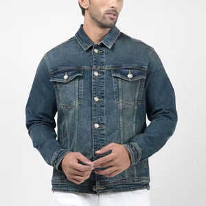 Vestes en jean pour hommes, légères, au design optimal, respirantes, avec poches personnalisées, prix le plus bas, manches longues - Product Image 1