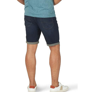 Pantalones Cortos de Mezclilla para Hombre con Diseño Personalizado, Cintura Elástica, Fabricación OEM, Lavado Claro - Product Image 2