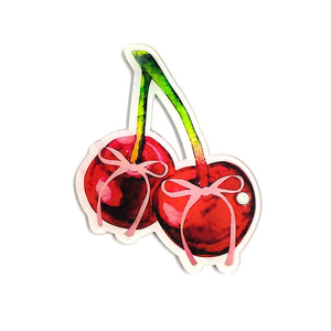 Palette à cils rectangulaire en acrylique de luxe professionnelle avec design écologique, finition dorée et détails cerise - Product Image 5