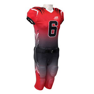 Uniforme de football américain robuste 100% polyester Uniforme de football américain de haute qualité Uniforme de football américain - Product Image 2