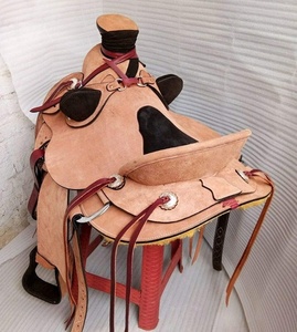 Nouvelle Selle Western en Cuir Véritable avec Rivets en Cuivre, Conception Robuste, Portable, pour Dressage, Fabrication Personnalisée - Product Image 4