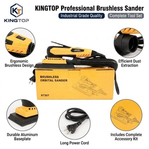 3x8 70x198mm Electric 220V Random Orbital Sander 350W Variable <b>Speed</b> for Woodworking - Product Image 4