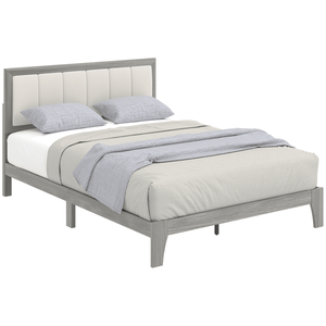 Full <b>Bed</b> Frame with Upholstery Elegant and <b>Comfortable</b> Up-Holstered <b>Beds</b> Product - Product Image 2