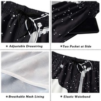 Shorts en maille pour hommes, taille plus, décontractés, respirants, avec poches zippées, logo personnalisé, impression par sublimation