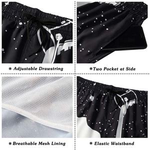 Custom Logo Summer Fashion Plus Size <b>Men's</b> Mesh <b>Shorts</b> <b>with</b> <b>Zipper</b> <b>Pockets</b> Printed Sublimation Technology - Product Image 4