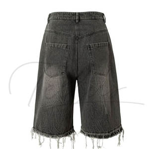Shorts en jean pour homme, couleur unie, sur mesure, nouveau style, haute qualité, confortables et décontractés, en vente. - Product Image 4
