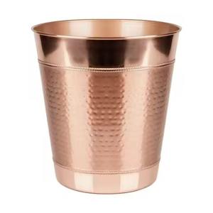 Cubo de Basura Metálico Artístico Moderno con Bordes Elegantes para Interiores de Sala de Estar, Dormitorio y Cocina - Product Image 6