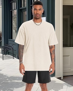 T-shirt homme premium, coupe oversize, épaules tombantes, pour un usage quotidien, t-shirt oversize tendance. - Product Image 1