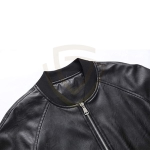 Chaqueta de Cuero para Motocicleta Personalizada, Elegante y de Alta Calidad para Hombre, Diseño Ecológico a Prueba de Viento para Invierno, Cierre de Cremallera - Product Image 5