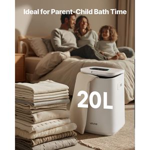 Calentador de Toallas Eléctrico para Baño, con Temporizador de 24 Horas, Apagado Automático, Bloqueo para Niños, Indicador de Alta Temperatura, para 4 Toallas Extra Grandes - Product Image 5