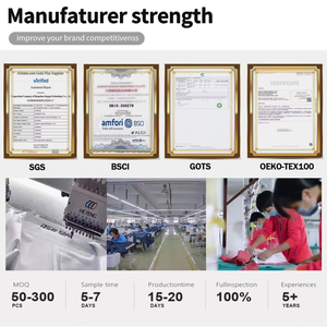 Sweat à capuche en molleton polyester/coton teint en fil pour homme, coupe classique, délavé à l'acide, écologique et coupe-vent, vente en gros - Product Image 6