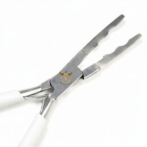 Pinzas de Alta Calidad para Extensiones de Cabello con Diseño de 2 Orificios, Herramienta de Engarzado de Anillos Micro, Acero Inoxidable, Uso Profesional en Salón - Product Image 4