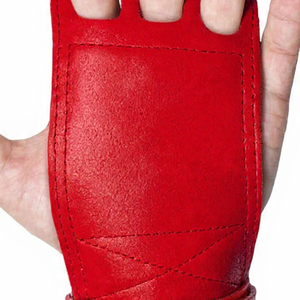 Poignées de gymnastique en cuir de vachette souple antidérapantes avec support de poignet pour l'haltérophilie, la force athlétique et les tractions - Product Image 4
