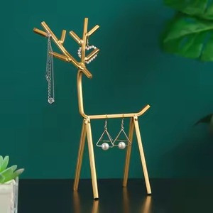 Elegant Metal Jewelry Stand Luxury Jewelry Holder for Necklace Earrings Bracelet Ring <b>Dressing</b> <b>Table</b> Bedroom Display <b>Storage</b> - Product Image 4