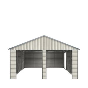 Cabanon métallique de garage double 21 'X 19' avec porte d'entrée latérale abandonnée-Remplacé par l'équipement d'entretien automobile TMG-MS2020 2030 - Product Image 2