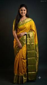 <b>Red</b> Hand Drawn Silk <b>Saree</b> Women Traditional Indian Pakistani Wedding Floor-Length Ethnic Sari Regular Fit All Seasons - Product Image 6