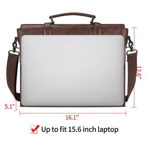Sacs pour ordinateur portable en cuir véritable 100% à prix avantageux, best-sellers / Sac pour ordinateur portable de haute qualité pour hommes et femmes - Product Image 3