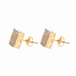 0.50 Ct Natural Round Diamond Cluster <b>Stud</b> <b>Earrings</b> 10k Yellow Gold <b>Fine</b> Jewelry for Women - Product Image 6