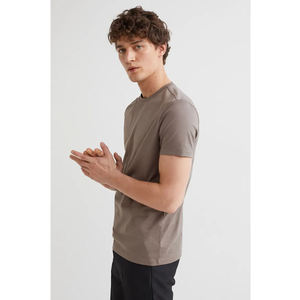 Camiseta de Hombre Personalizada al por Mayor, de Algodón, Lisa, Corte Regular, Secado Rápido y Ligera, con Impresión de Logotipo 3D, Ropa Casual - Product Image 4