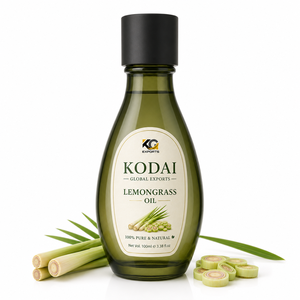 Huile Essentielle de Citronnelle du Tamil Nadu 100% Pure et Naturelle de Qualité Supérieure, Distillée à la Vapeur, pour Aromathérapie et Soin du Visage, par Kodai Global Export - Product Image 1