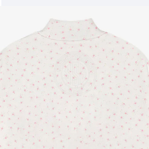 เสื้อสเวตเชิ้ตคอเต่าทรงโอเวอร์ไซส์สำหรับผู้หญิง แต่งขอบคอ ขอบแขน และชายเสื้อแบบริบตัดสี ผ้าฟลีซหนานุ่ม - Product Image 3