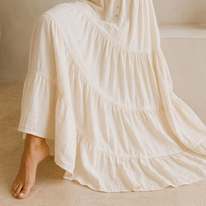 Ensemble de vêtements de détente pour femmes, 100% coton gaze, respirant, écologique, pyjamas pour femmes, vêtements de nuit, été - Product Image 3