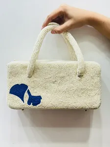 Sac à main en perles fait main à prix abordable, élégant pour femmes, idéal pour les mariages, les fêtes et les occasions de soirée - Product Image 2