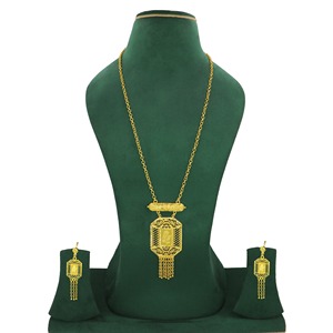 Necklace With Earrings <b>Jewellery</b> <b>Set</b> Goldplated Pure Brass High Quality Trendy African Design Jewelry - Product Image 5