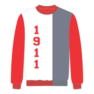 Neutral 3 Tone Knit Sweater Premium Divine Nine Greek Fraternity Apparel Chenille Embroidery Pullover Classic Greekwear - Product Image 2