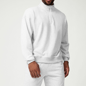 Sudaderas con media cremallera para hombre, transpirables, más vendidas, en stock, a bajo precio, personalizadas OEM - Product Image 1