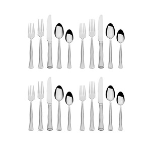 Juego de Cubiertos Clásicos de Acero Inoxidable Estilo Occidental de 24 Piezas, Acabado Pulido Espejo, Tenedores, Cuchillos y Cucharas para Cena, Asas Metálicas, Ideal para Bodas y Eventos - Product Image 5