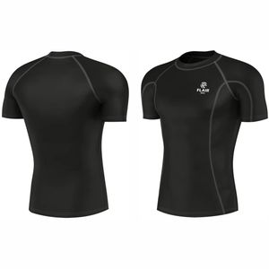 Camisetas de compresión de buena calidad al por mayor, camisetas de compresión para hombre de talla grande con impresión por sublimación de alta calidad - Product Image 1