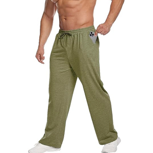 Custom Men's Flared Sweatpants Premium Streetwear Wide Leg Joggers Oem Odm Personalized Fashion Apparel - Product Image 3