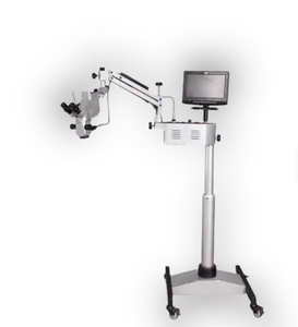 Microscopio Quirúrgico Ginecológico Binocular con Soporte de Piso, Enfoque Manual, Fuente de Luz Eléctrica, Pantalla LCD, Soporte OEM - Product Image 2