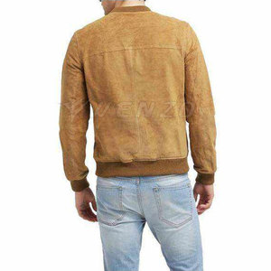 Premium Quality Soft Texture Durable Stitching Comfortable Fit Men <b>Suede</b> Leather <b>Jacket</b> Front Eco-Friendly Breathable Stylish - Product Image 2