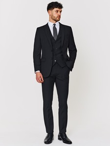 Trajes de Hombre 2025, Conjunto de 3 Piezas, Traje de Negocios para Oficina, Chaqueta + Chaleco + Pantalones, Premium, Un Botón, Solapa, Corte Entallado, Trajes de Caballero para Boda - Product Image 1