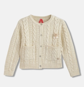 Suéter Cárdigan de Moda Invernal para Niñas, Suéter Informal Transpirable de Alta Calidad para Niñas, Manga Larga, Logotipo Personalizado - Product Image 3