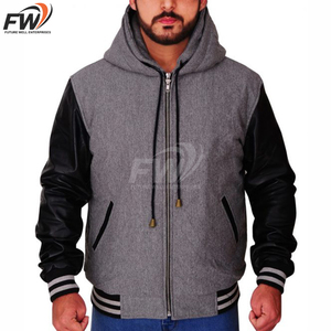 Nouvelle veste de baseball personnalisée de qualité supérieure pour adultes et jeunes, veste en molleton de couleur, veste universitaire - Product Image 3