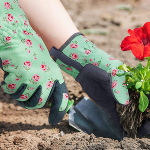 Gants de jardinage haut de gamme personnalisés OEM/ODM, respirants, confortables, longueur poignet, antidérapants, compatibles écran tactile, en microfibre de polyester - Product Image 5
