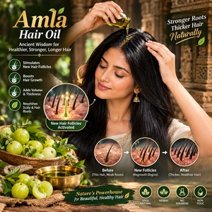 Huile de croissance capillaire en gros – Huile capillaire biologique à base de plantes pour hommes et femmes – Romarin, Amla et Ricin – Marque privée OEM - Product Image 6