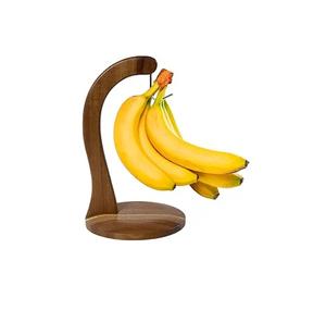 Soporte de metal plateado para plátanos, estante decorativo de metal plateado con cesta de metal para frutas, ideal para la cocina del hogar. - Product Image 3