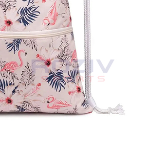 Sac à cordon personnalisé avec impression de logo, de haute qualité, écologique, imperméable, en polyester, sublimation, unisexe, sac à bandoulière - Product Image 4