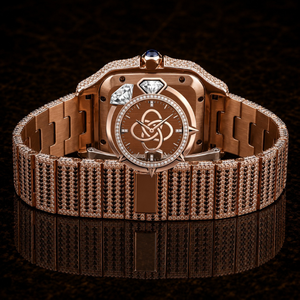 Luxury Jewelry Style Moissanite <b>Diamond</b> <b>Watch</b> Men Stainless Steel Bracelet <b>Watch</b> - Product Image 4
