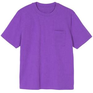 Camisetas lisas con cuello redondo para hombre, ropa informal a la moda, de manga corta tejida con bordado de etiqueta, de algodón, superventas - Product Image 3