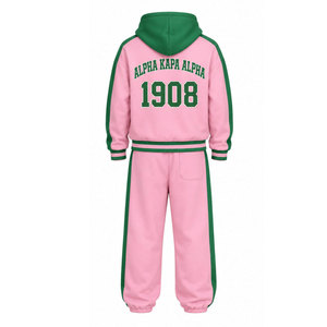 Conjunto Deportivo Personalizado AKA: Chaqueta Deportiva con Cremallera Completa y Pantalones de Chándal, Ropa Deportiva Personalizada para Hermandades al por Mayor - Product Image 3