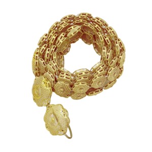 Ceinture de taille en or plaqué 14K 18K 24K avec pièces de monnaie, style moyen-oriental, marocain, pour danse du ventre, ethnique, de mariage - Vente en gros - Product Image 1